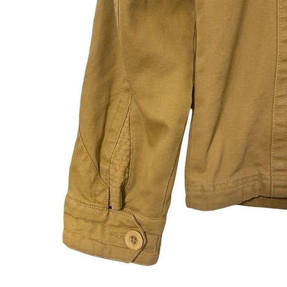 X Ray Military Utility Field Men’s Jacket M Khaki Canvas Zipped Lined Camo - Picture 8 of 10